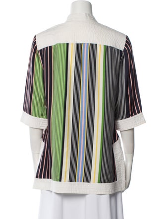 Tory Burch Silk Striped Tunic