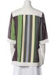 Tory Burch Silk Striped Tunic
