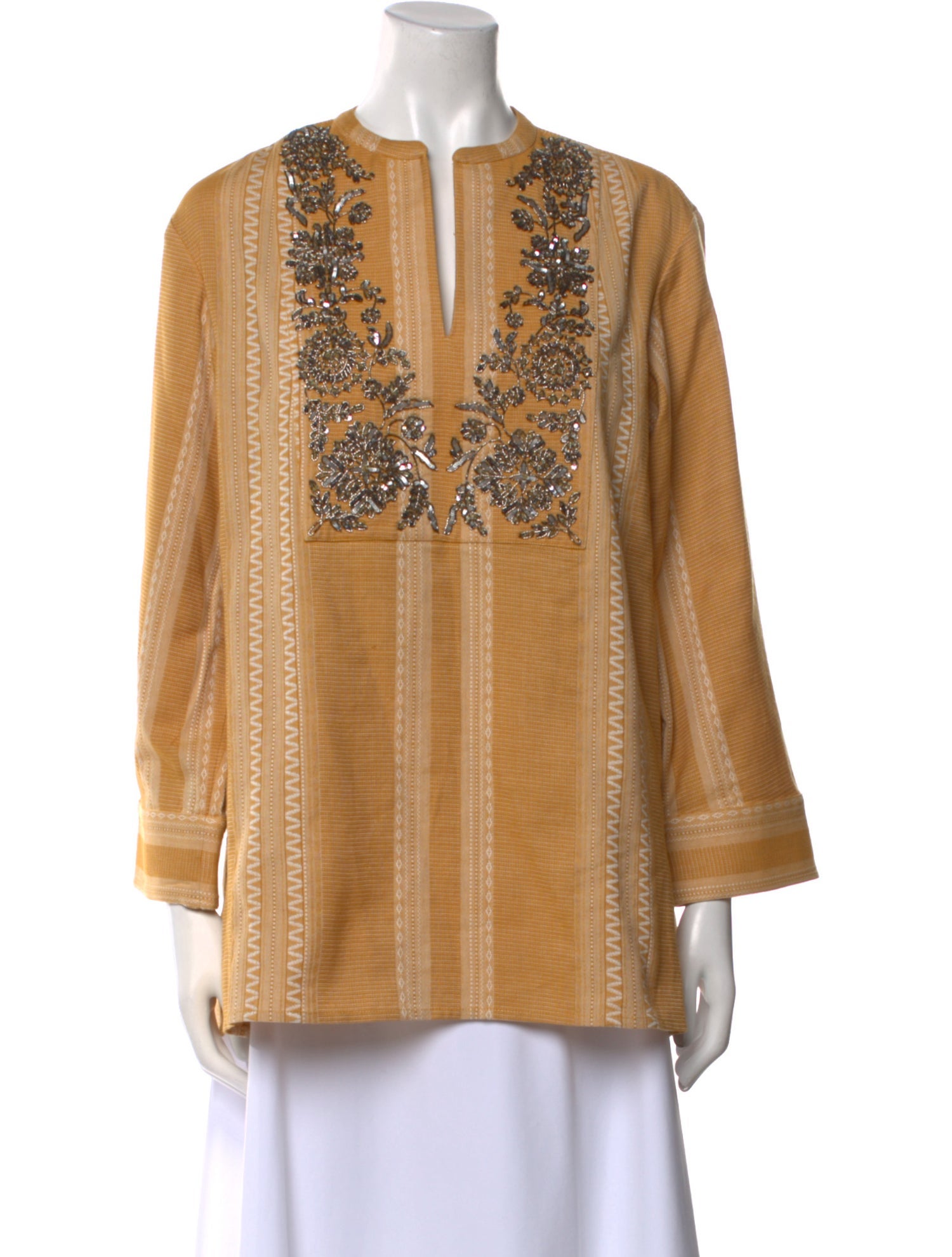 Tory Burch Printed V-Neck Tunic