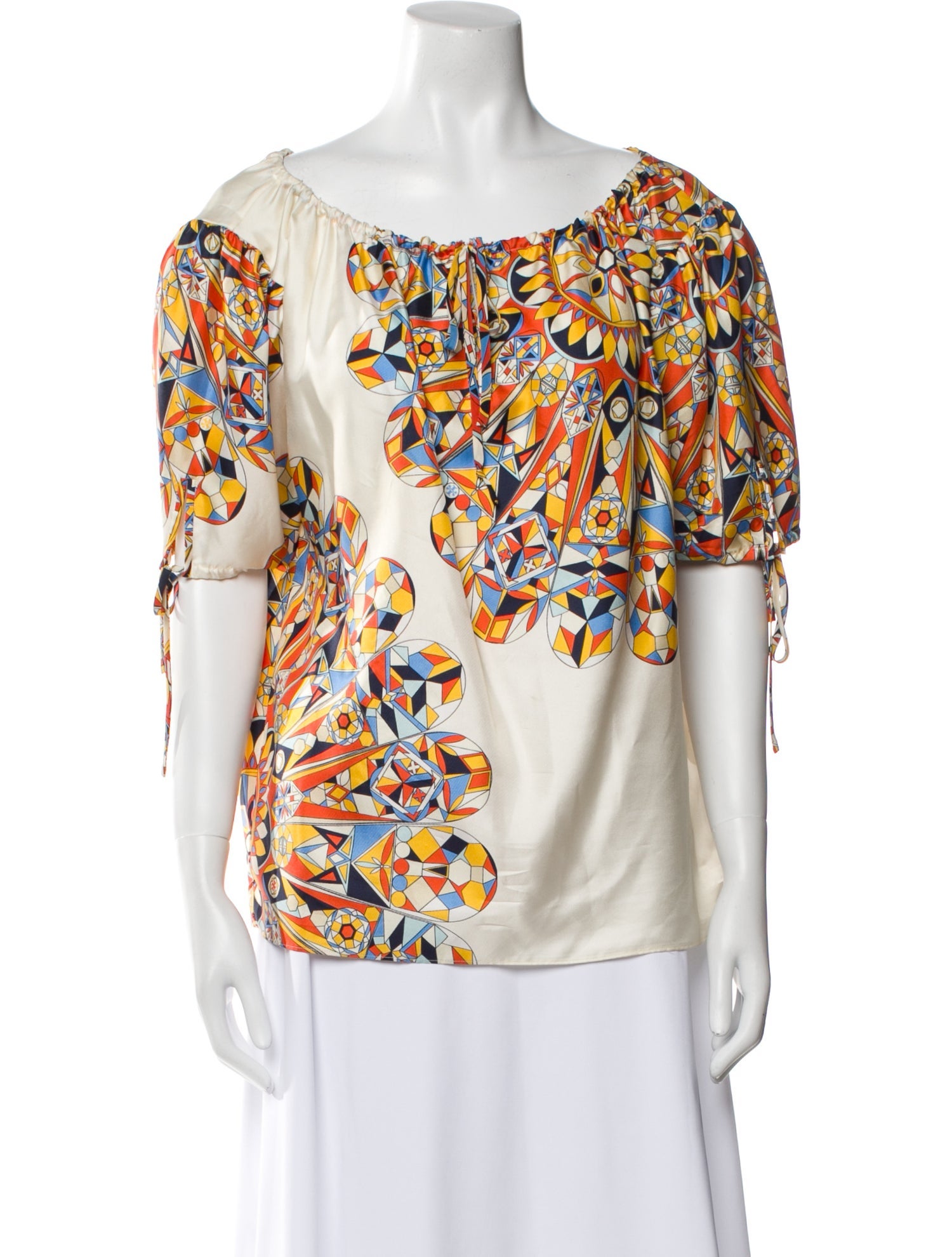 Tory Burch Silk Printed Blouse