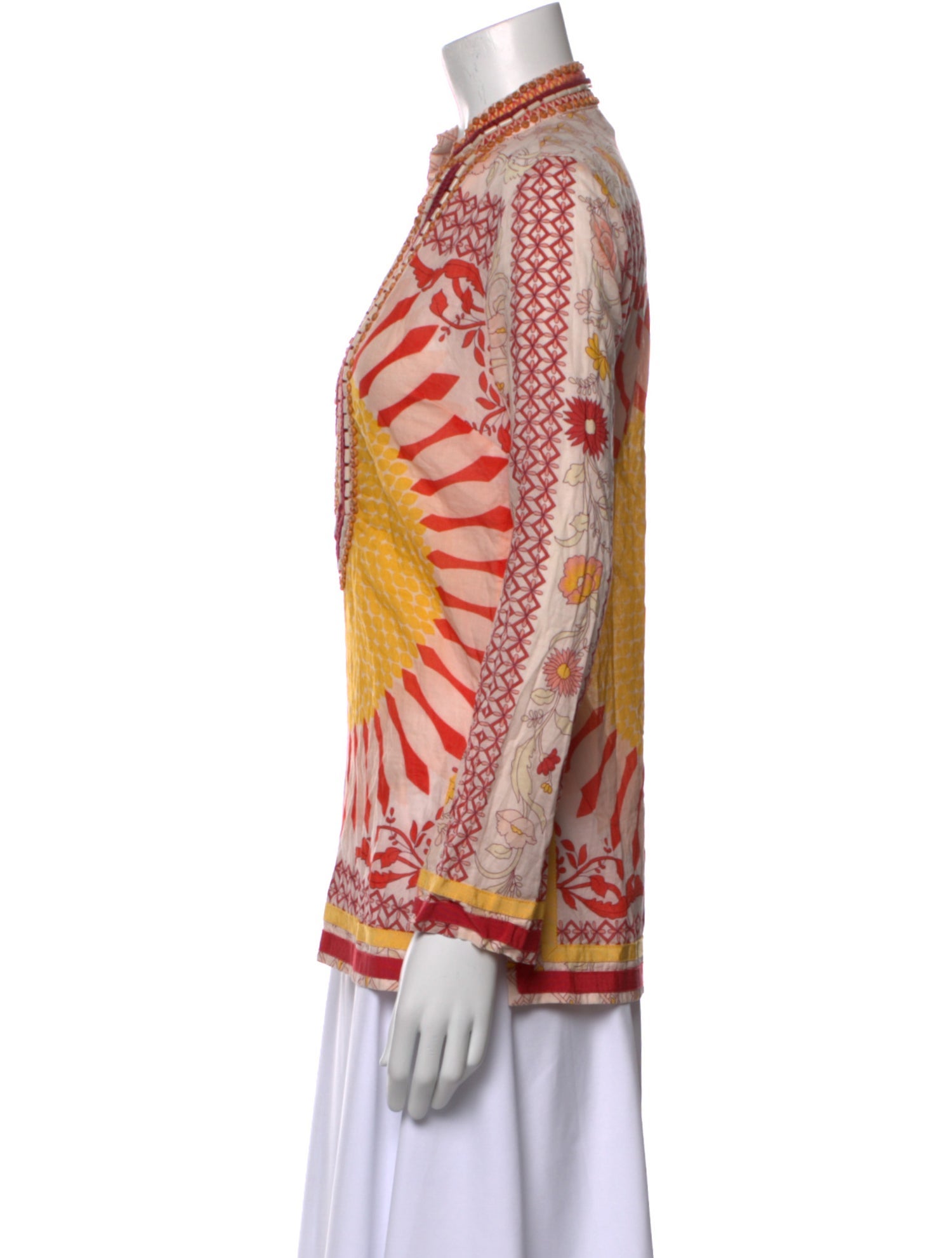 Tory Burch Printed V-Neck Tunic