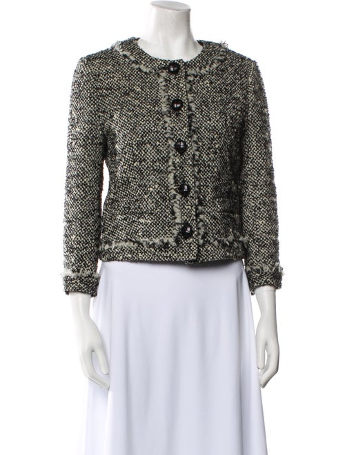 Tory Burch Wool Tweed Pattern Evening Jacket
