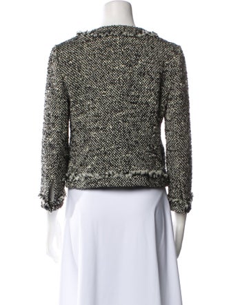 Tory Burch Wool Tweed Pattern Evening Jacket