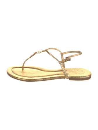 Tory Burch Leather T-Strap Sandals