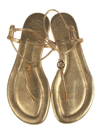 Tory Burch Leather T-Strap Sandals