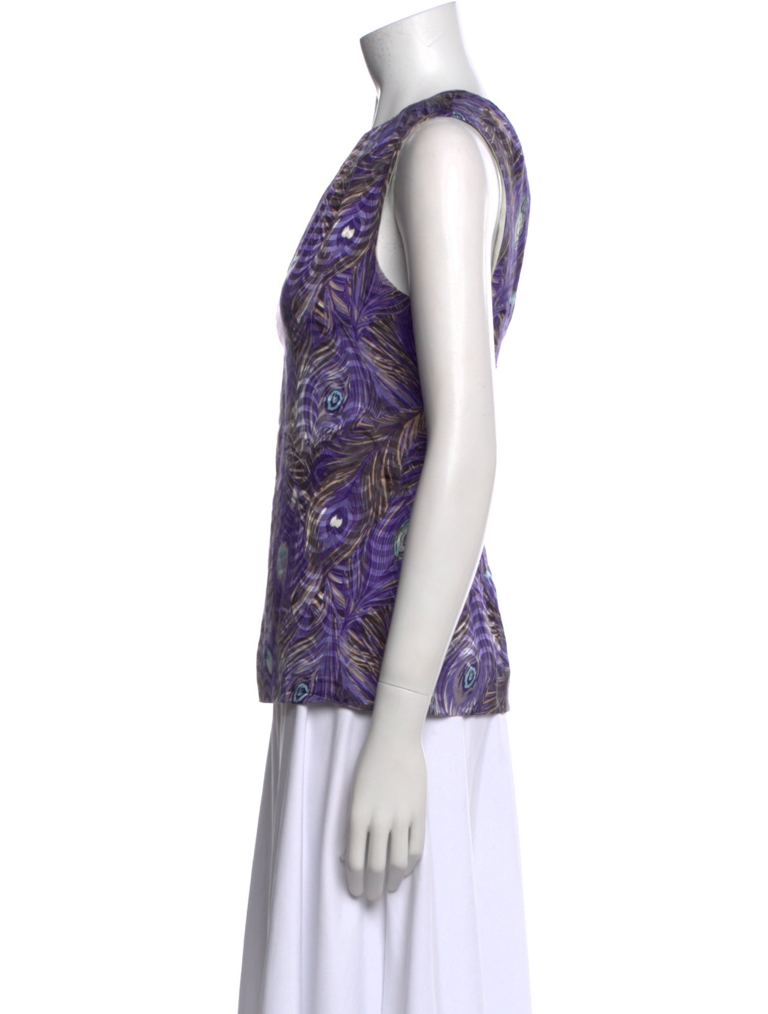 Tory Burch Silk Paisley Print Top