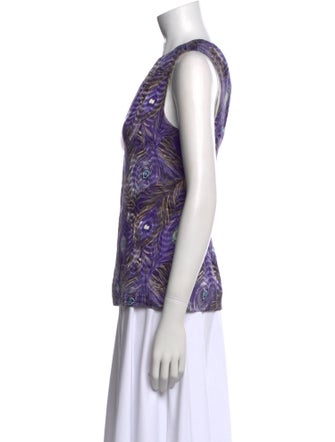 Tory Burch Silk Paisley Print Top