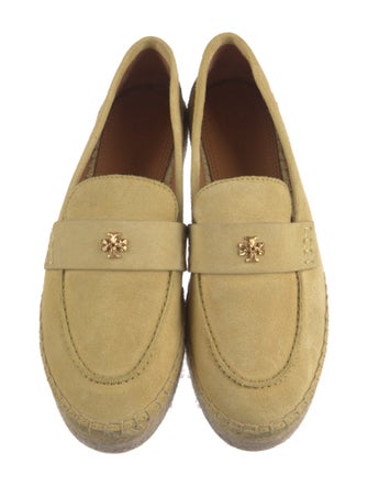 Tory Burch Signature Logo Suede Espadrilles