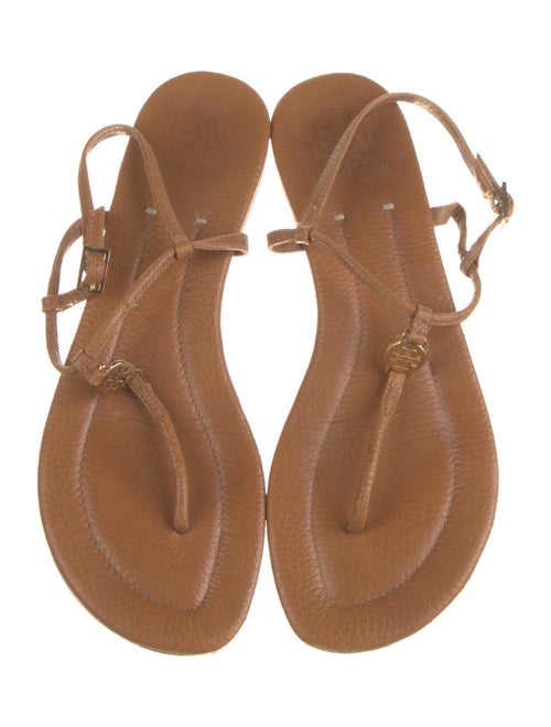Tory Burch Leather T-Strap Sandals