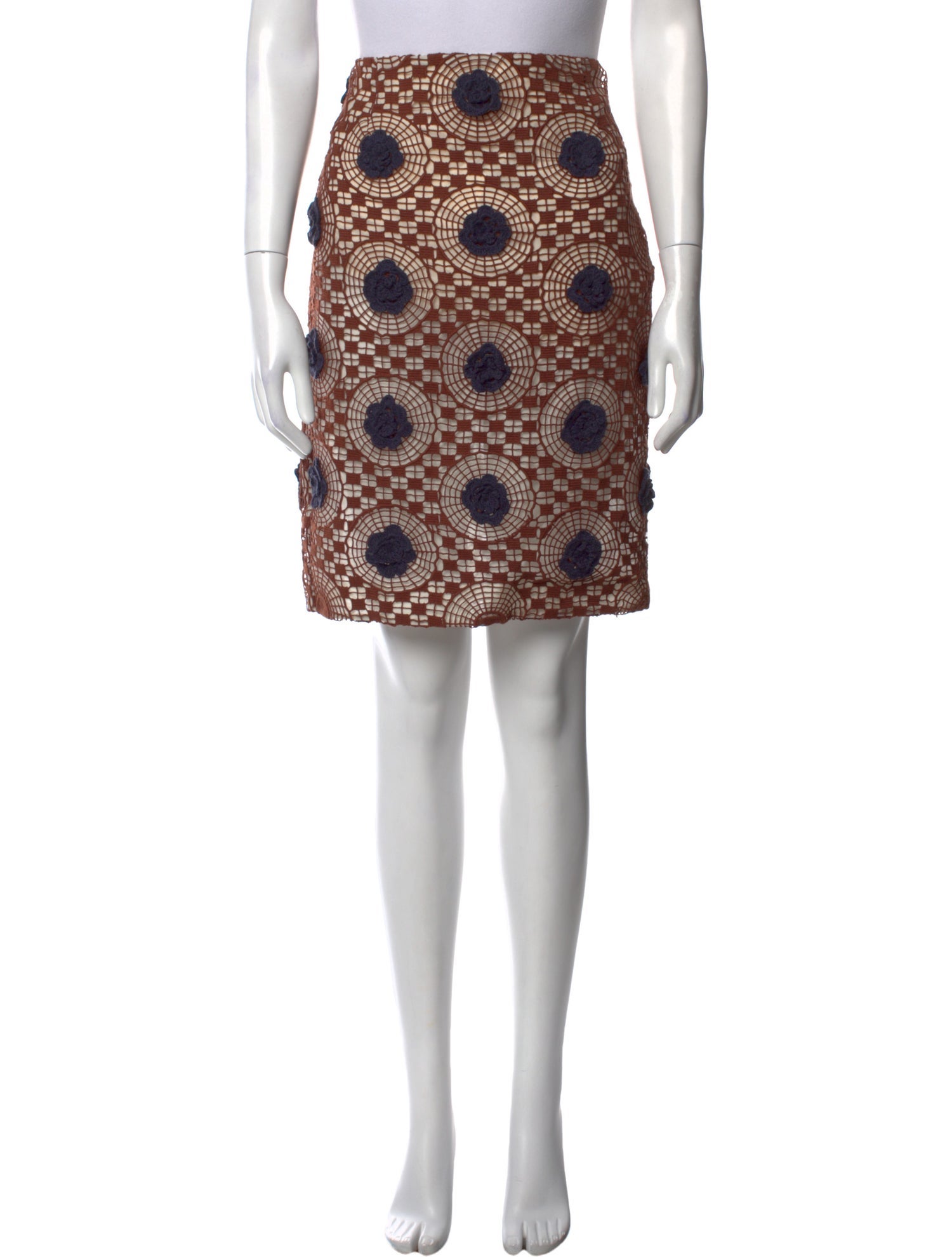 Tory Burch Printed Knee-Length Skirt