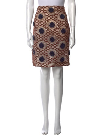 Tory Burch Printed Knee-Length Skirt