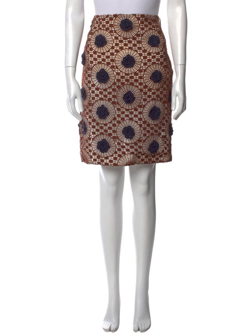 Tory Burch Printed Knee-Length Skirt
