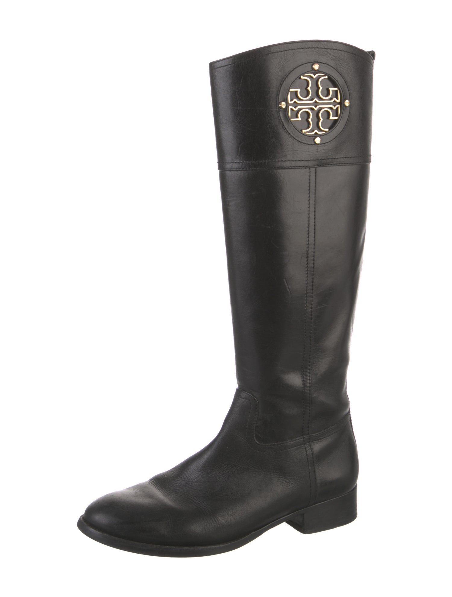 Tory Burch Leather Riding Boots