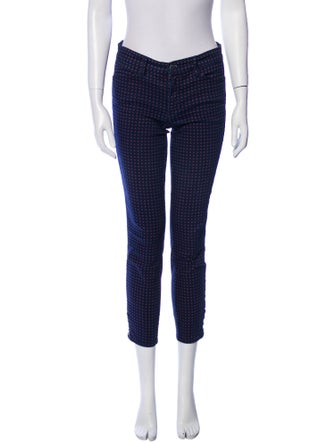 Tory Burch Printed Skinny Leg Pants