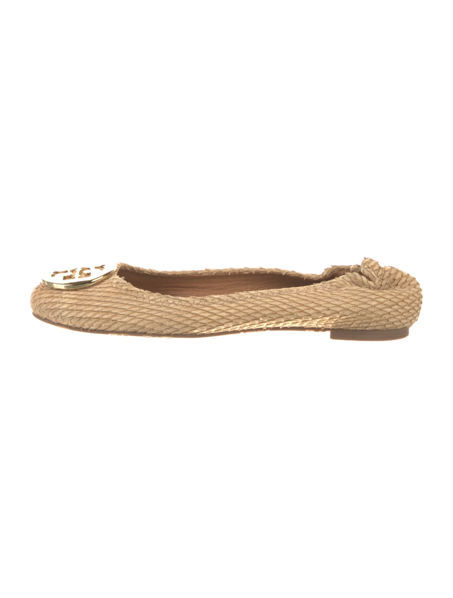 Tory Burch Embossed Leather Ballet Flats