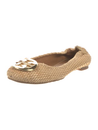 Tory Burch Embossed Leather Ballet Flats