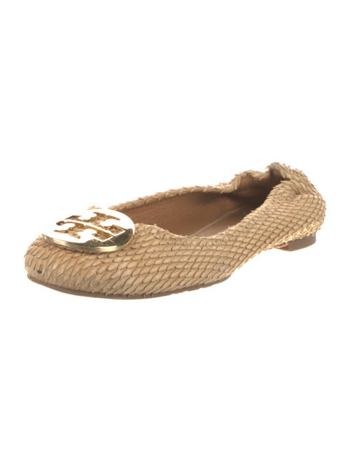Tory Burch Embossed Leather Ballet Flats