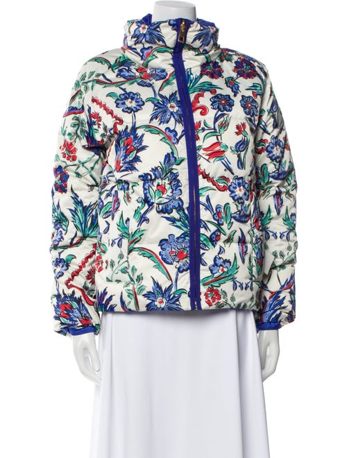 Tory Burch Floral Print Down Coat