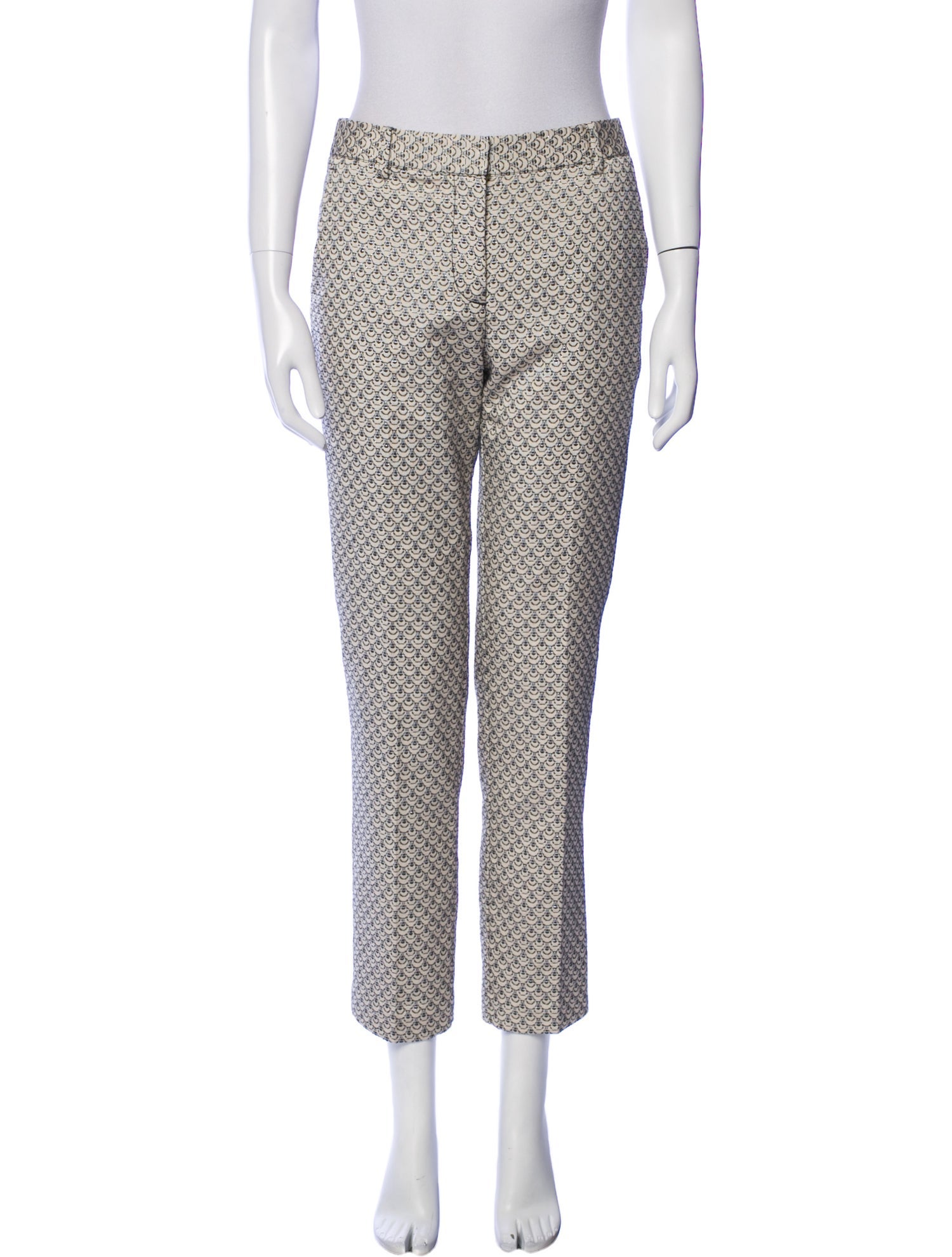 Tory Burch Printed Straight Leg Pants