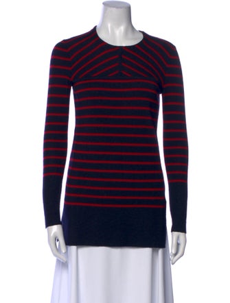 Tory Burch Merino Wool Striped Top