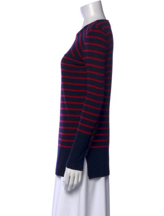 Tory Burch Merino Wool Striped Top
