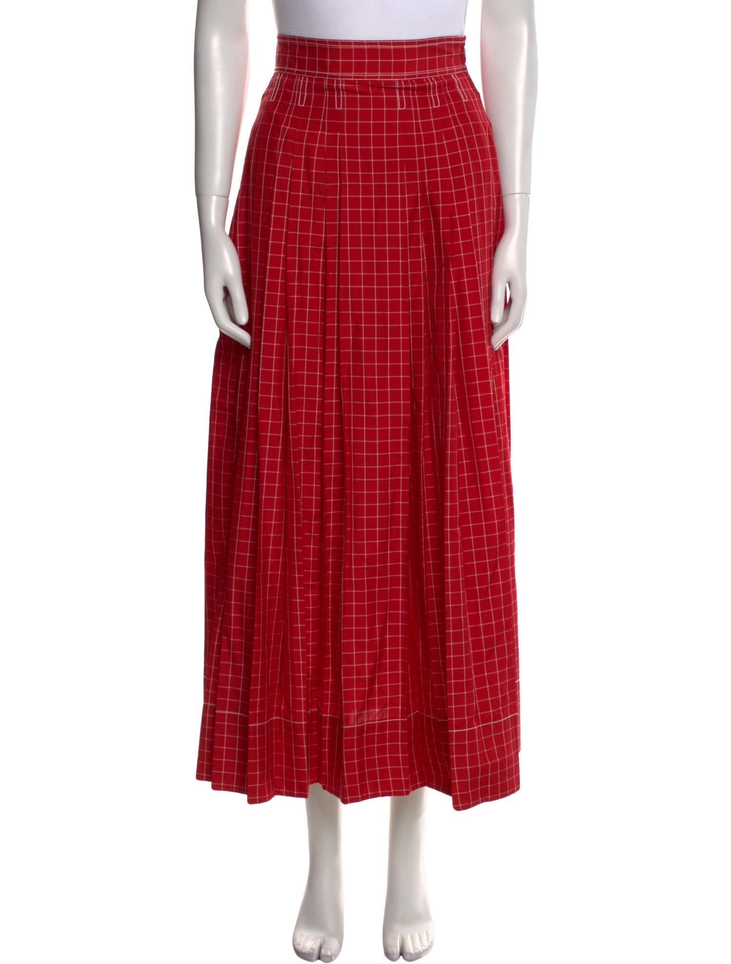 Tory Burch Striped Midi Length Skirt