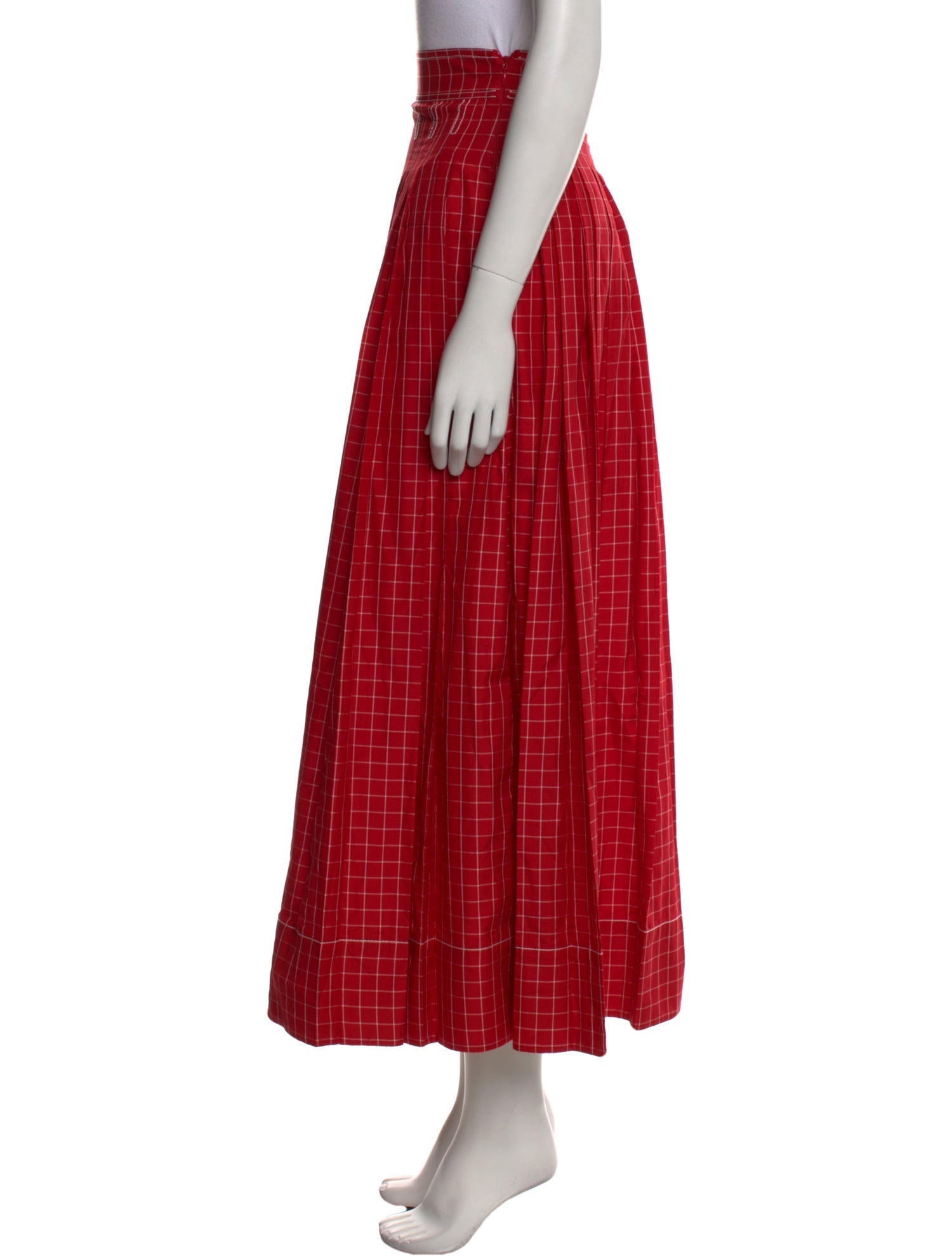 Tory Burch Striped Midi Length Skirt