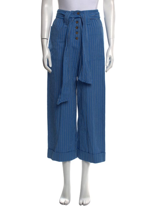 Tory Burch Striped Wide Leg Pants
