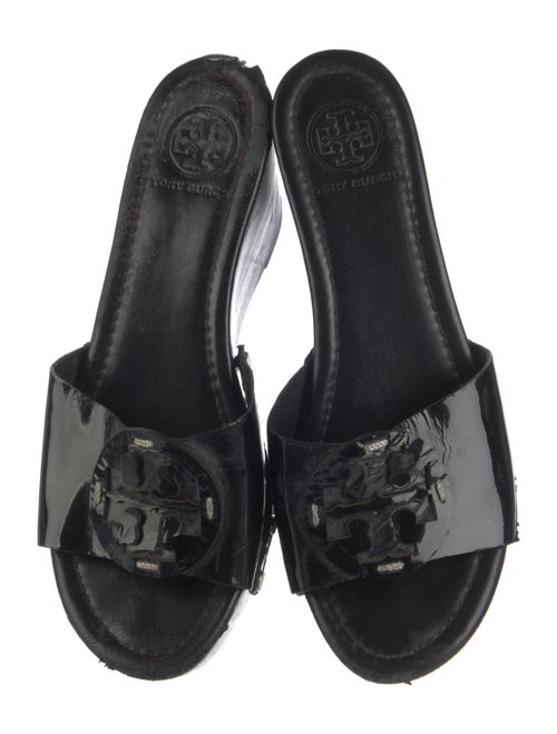Tory Burch Patent Leather Studded Accents Slides