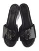 Tory Burch Patent Leather Studded Accents Slides