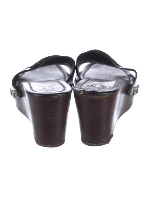 Tory Burch Patent Leather Studded Accents Slides