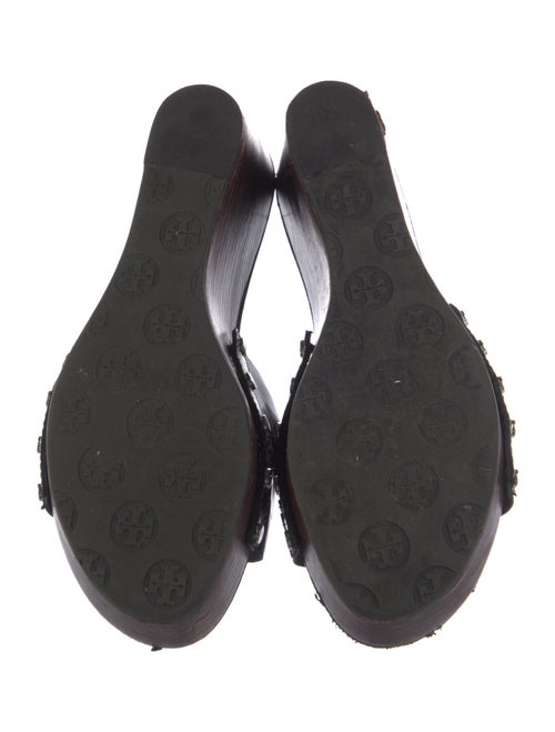 Tory Burch Patent Leather Studded Accents Slides