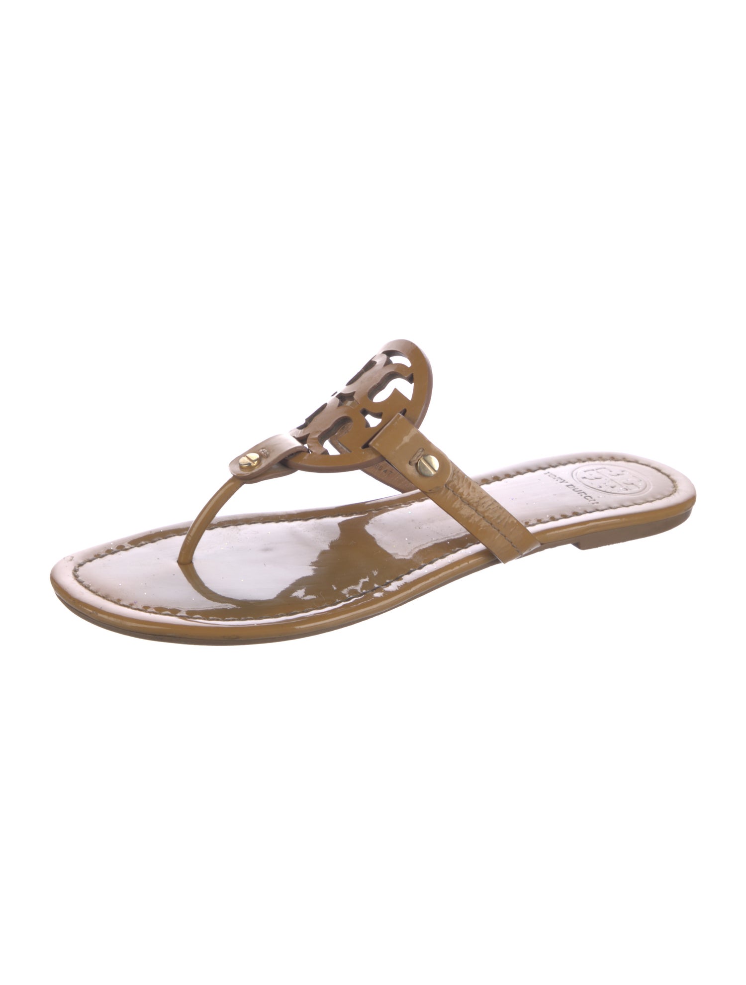 Tory Burch Patent Leather Slides