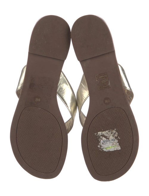 Tory Burch Leather Printed Flip Flops