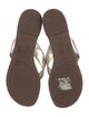 Tory Burch Leather Printed Flip Flops