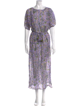 Tory Burch Floral Print Long Dress