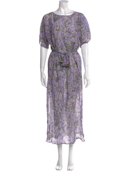 Tory Burch Floral Print Long Dress