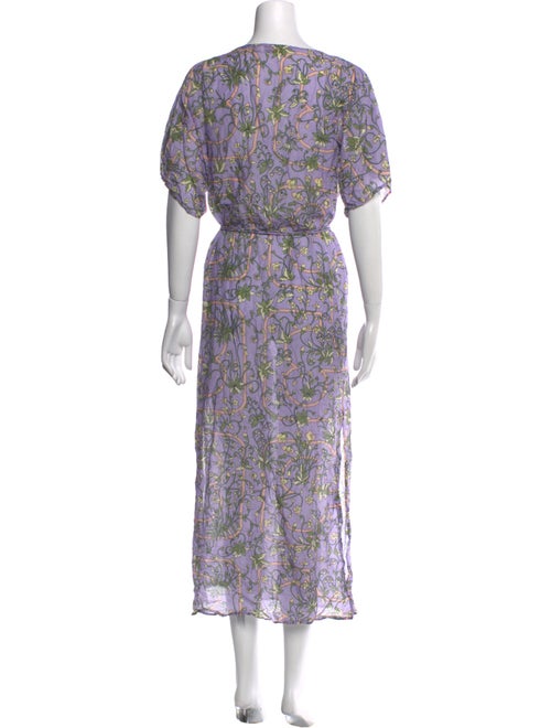 Tory Burch Floral Print Long Dress