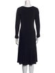 Tory Burch Scoop Neck Midi Length Dress