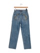 Tory Burch High-Rise Straight Leg Jeans