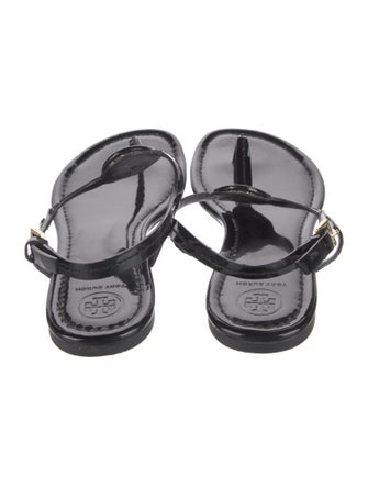 Tory Burch Patent Leather T-Strap Sandals
