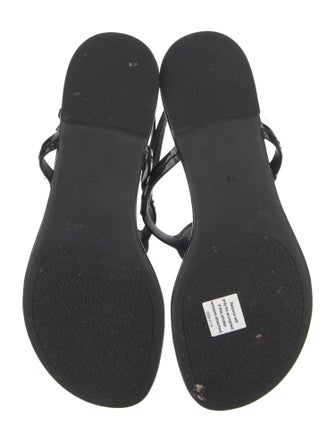 Tory Burch Patent Leather T-Strap Sandals