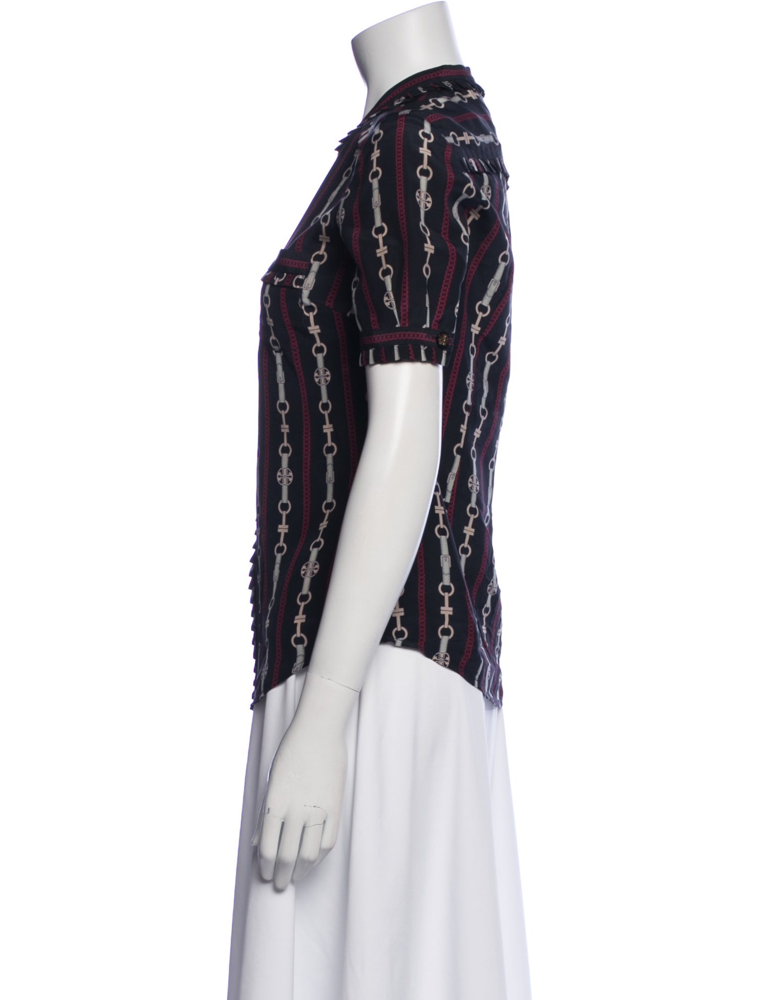 Tory Burch Silk Printed Blouse