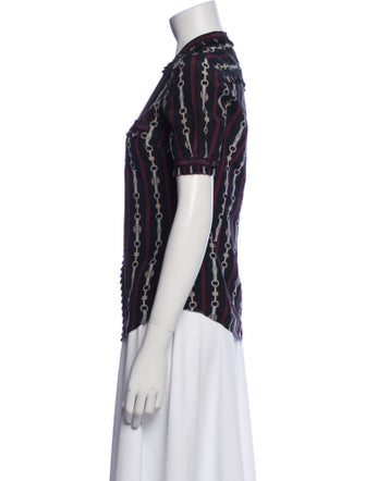 Tory Burch Silk Printed Blouse