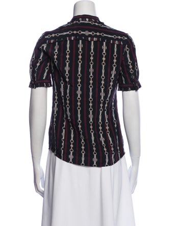 Tory Burch Silk Printed Blouse