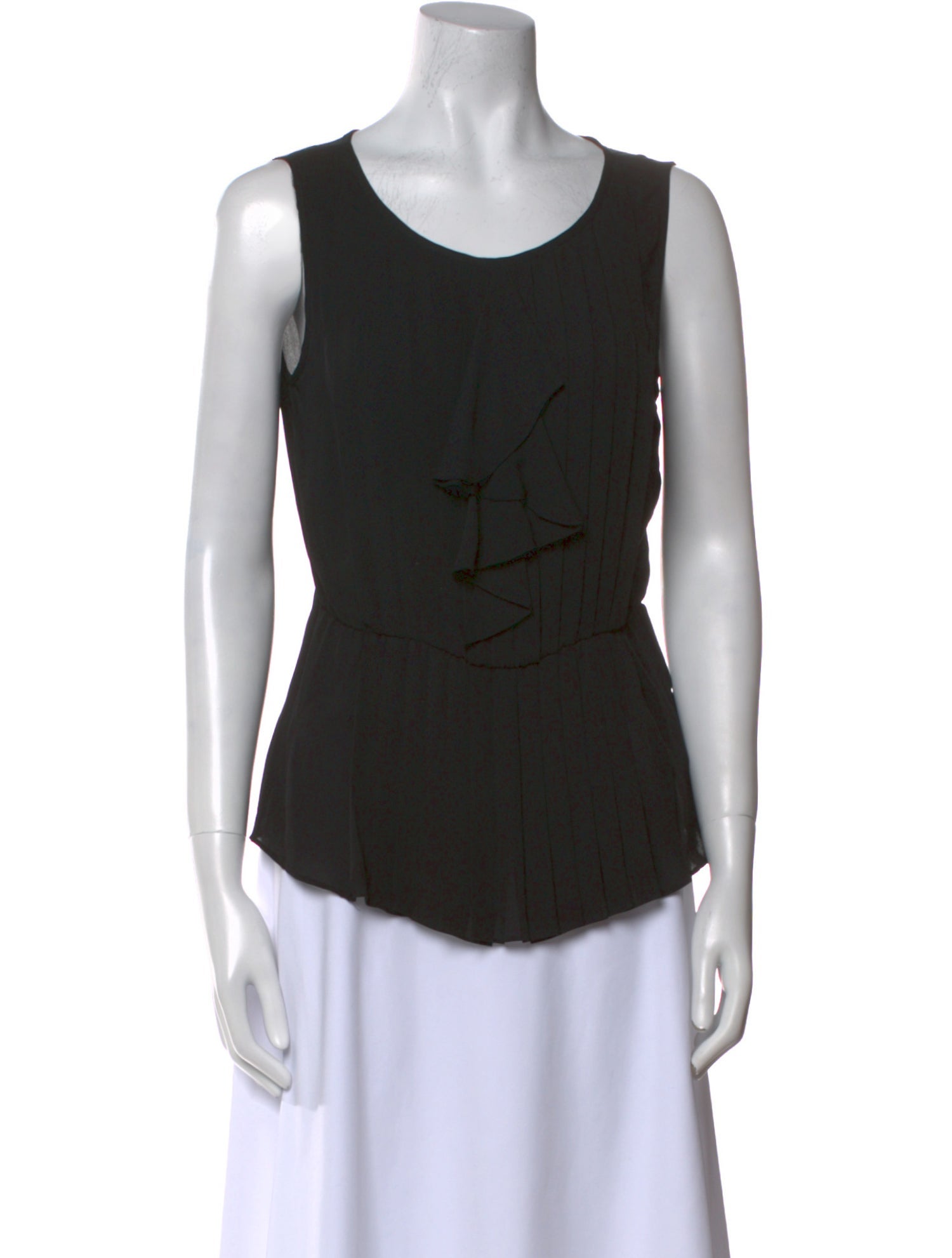 Tory Burch Silk Scoop Neck Top