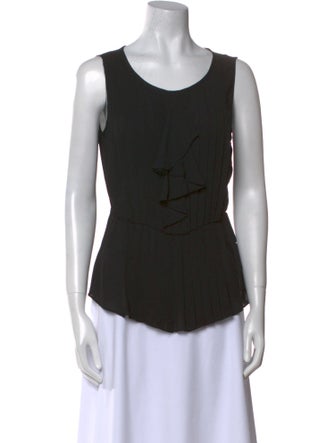 Tory Burch Silk Scoop Neck Top