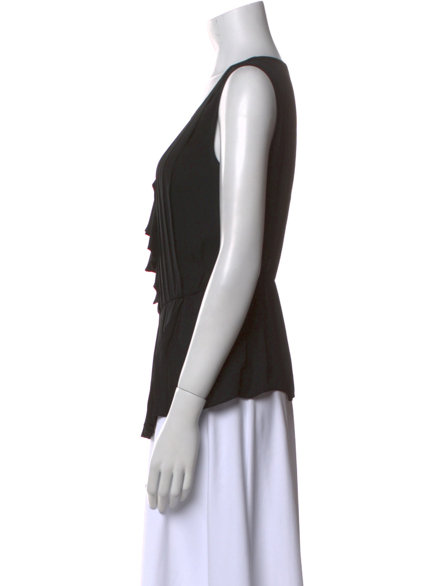 Tory Burch Silk Scoop Neck Top