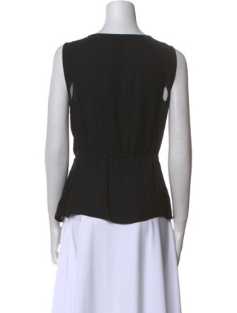 Tory Burch Silk Scoop Neck Top