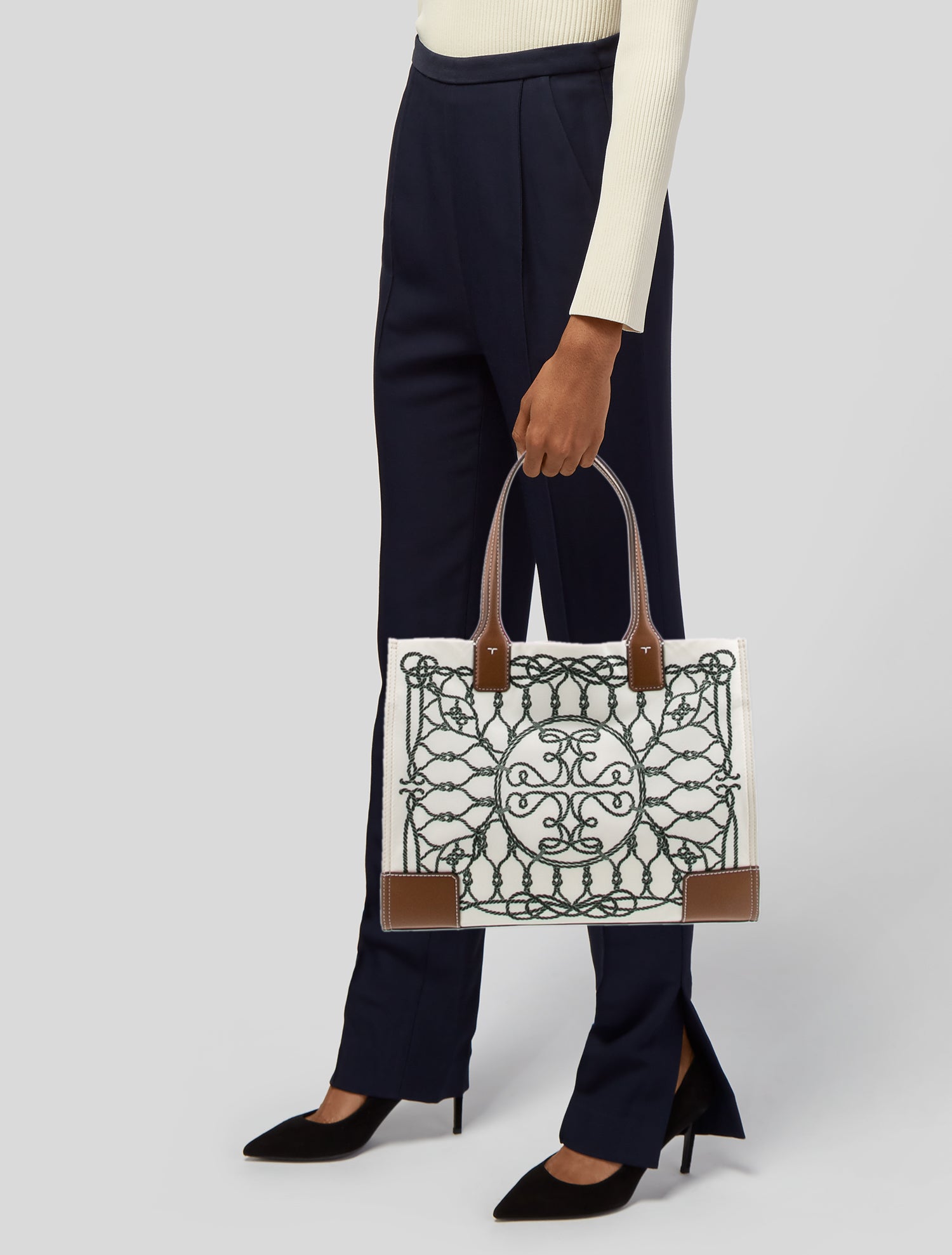 Tory Burch Nylon Top Handle Bag